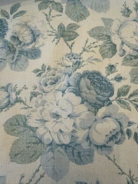 Waverly Blue Floral Toile Fabric